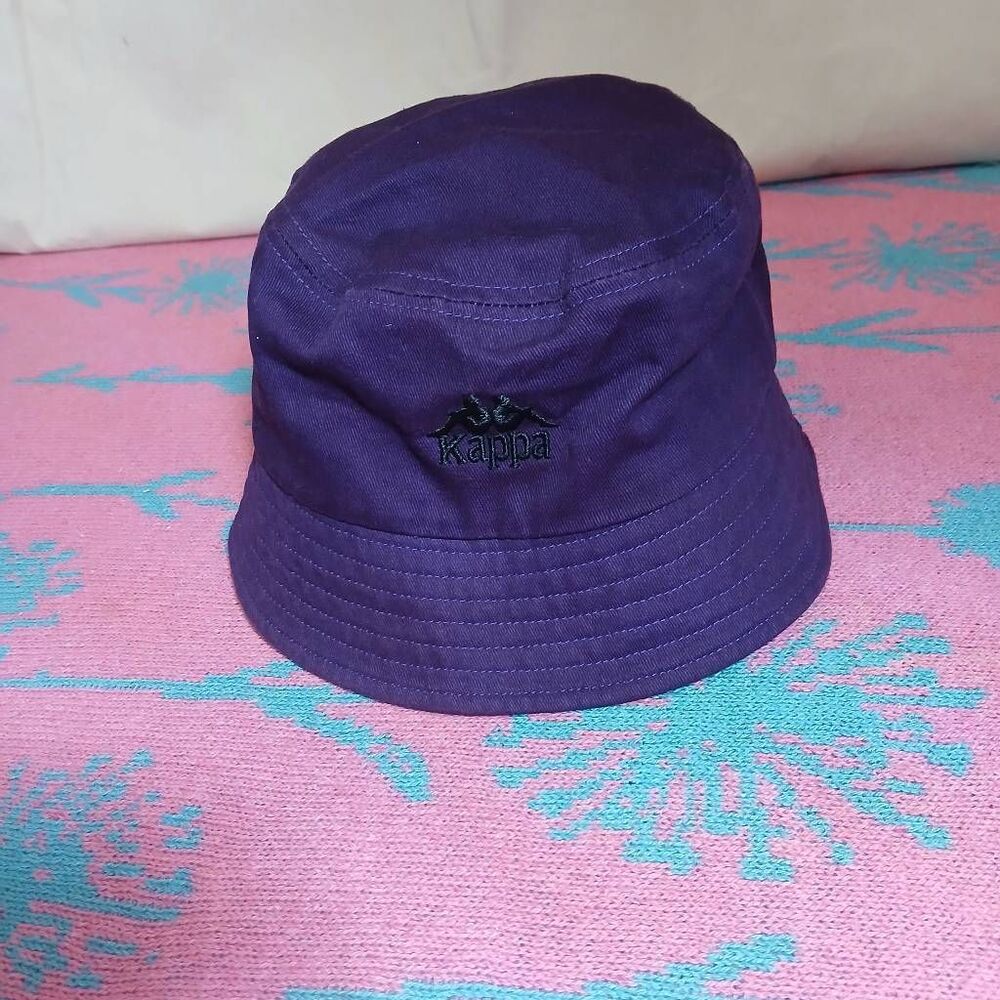Kappa womens bucket hat cap purple